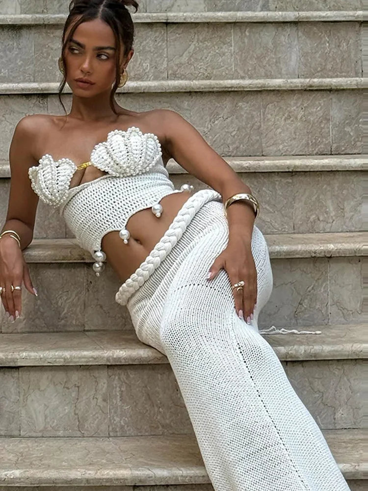 Ajuar Crochet Knitted Pearl