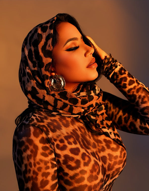 Leopard Handkerchief Cotton