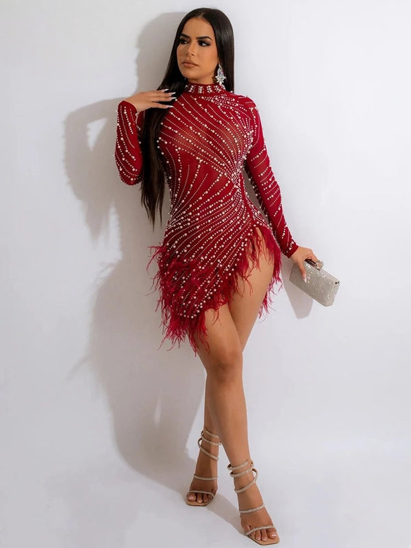 Pearls Rhinestones Party Birthday Vestidos