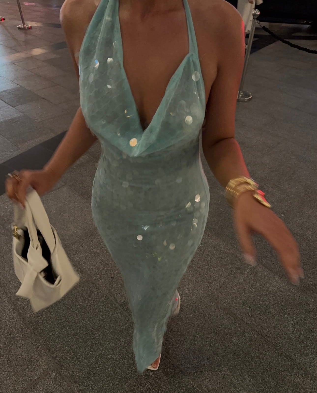 Anita Sequin long dress