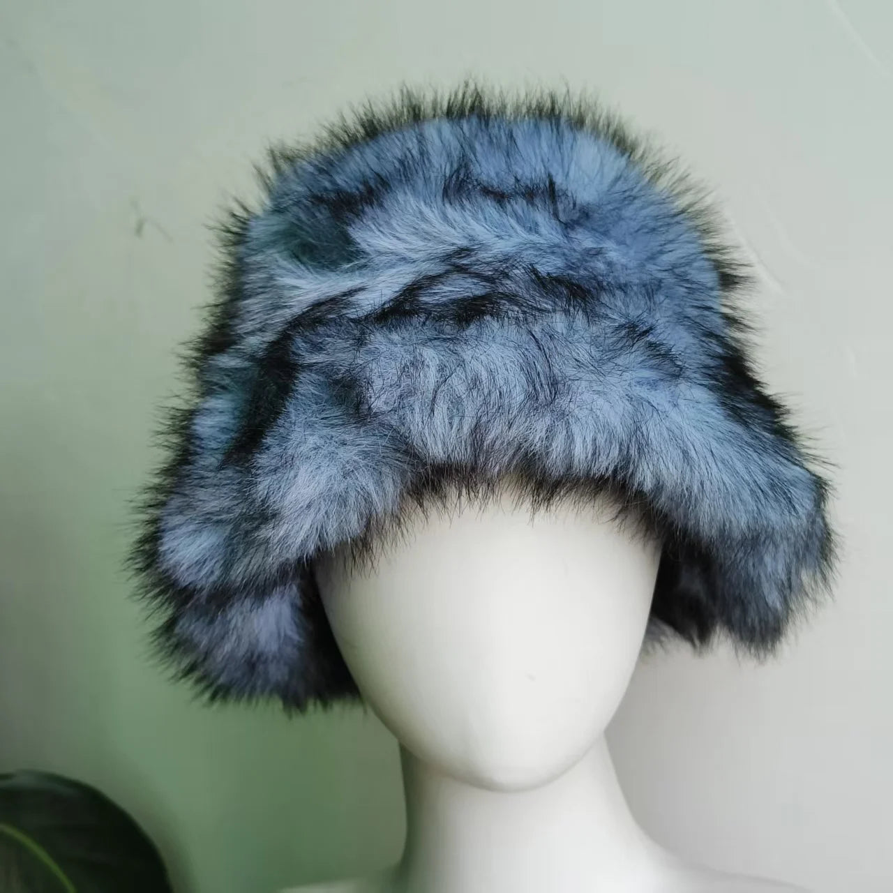 Anty Faux Fur Bucket Hat Warm