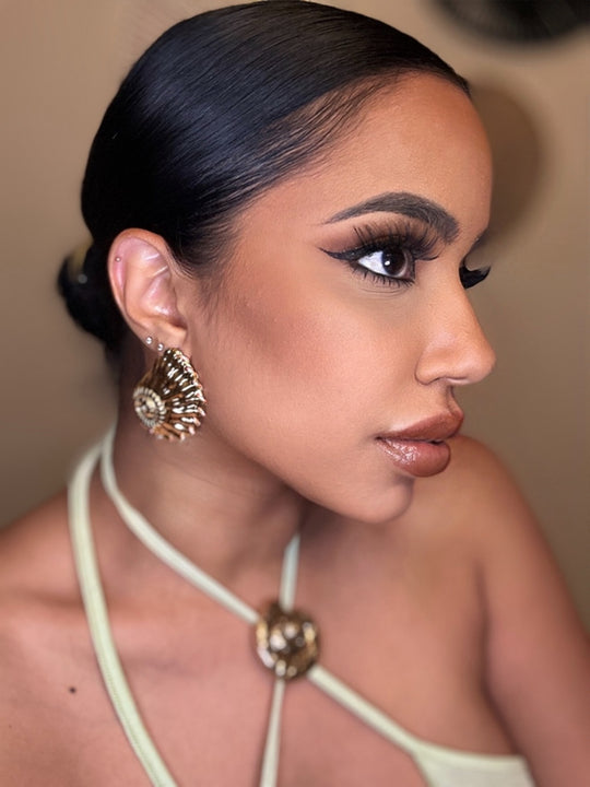 Steel snail earrings