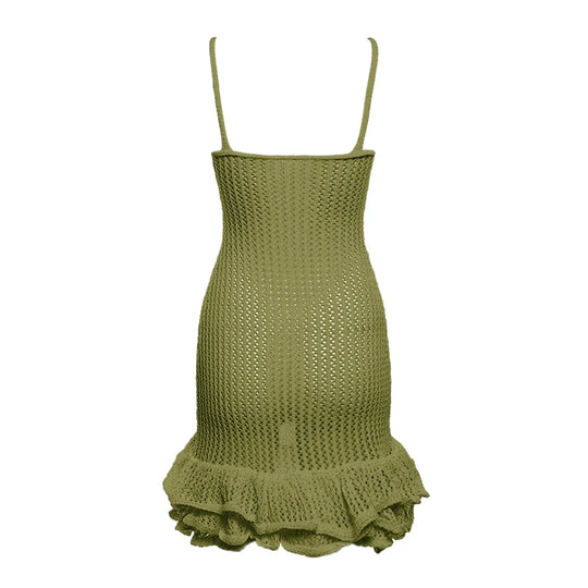 Camil Hollow Knitted Mini Dress