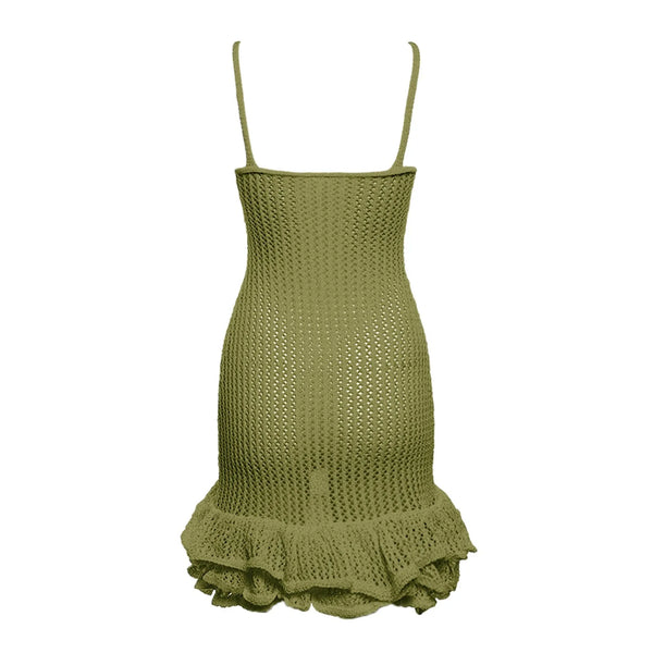 Camil Hollow Knitted Mini Dress