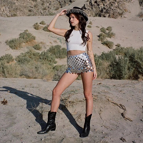 Sequin Mini Skirt