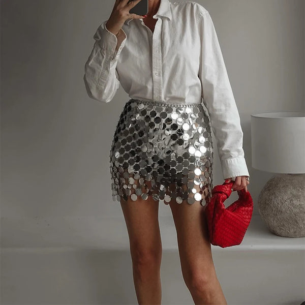 Sequin Mini Skirt