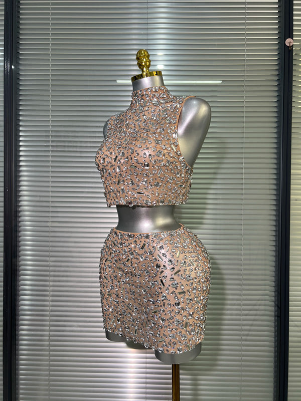 Crystal Diamond  Two Pieces