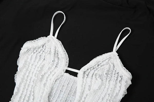 Xlyia Halter Hollo Out High Slit maxi Dress