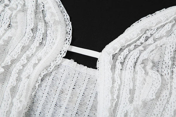 Xlyia Halter Hollo Out High Slit maxi Dress