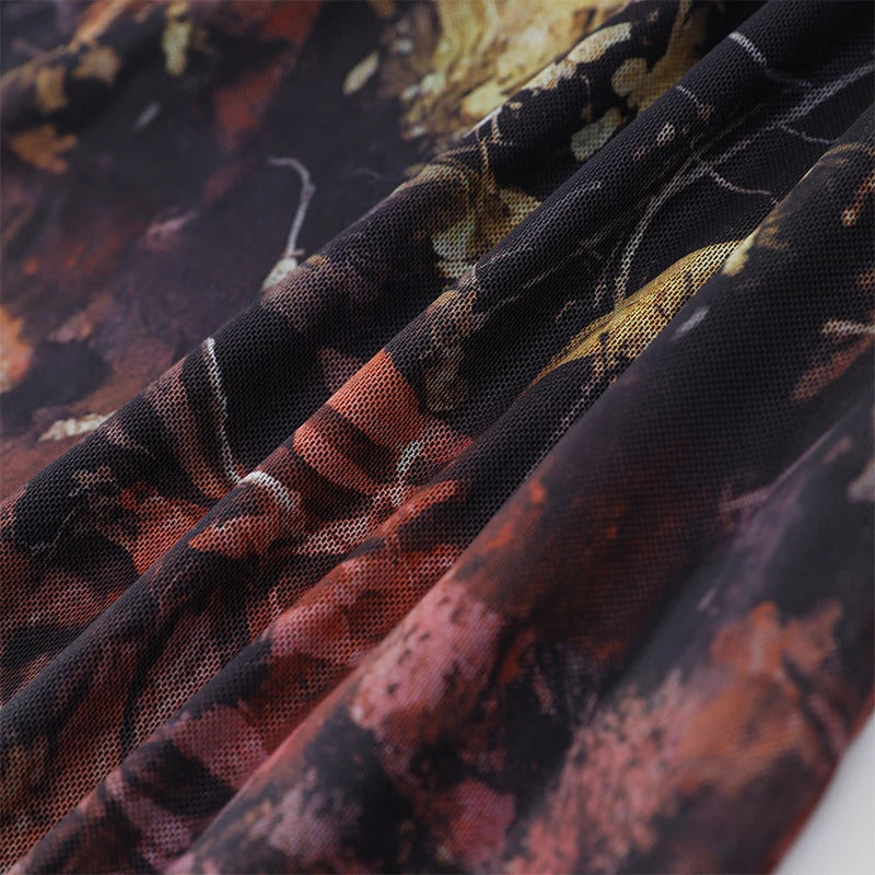 Mountains Maxi Dress Peach