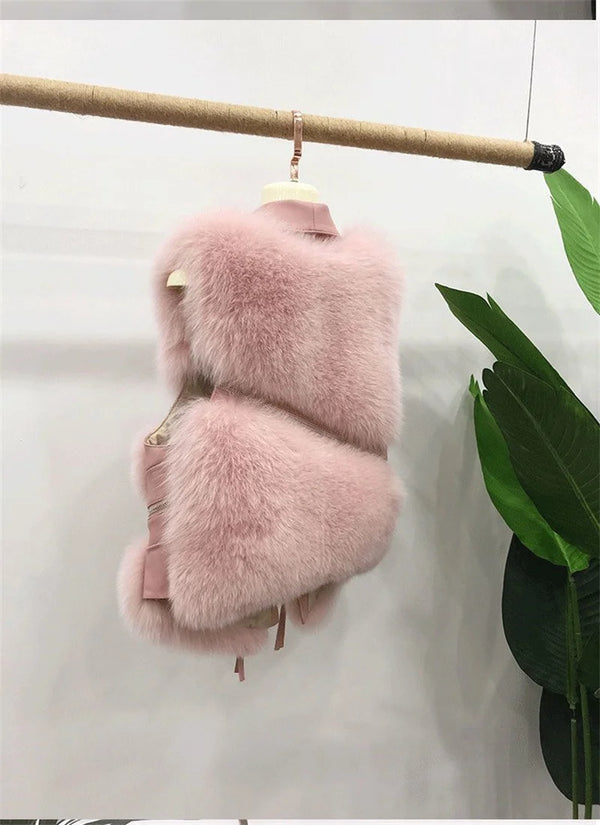 Autum Sleeveless Lady Waistcoat Coat