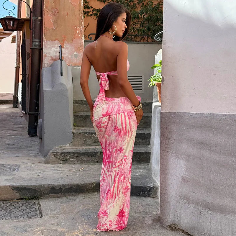 Ailany Maxi Skirt florar