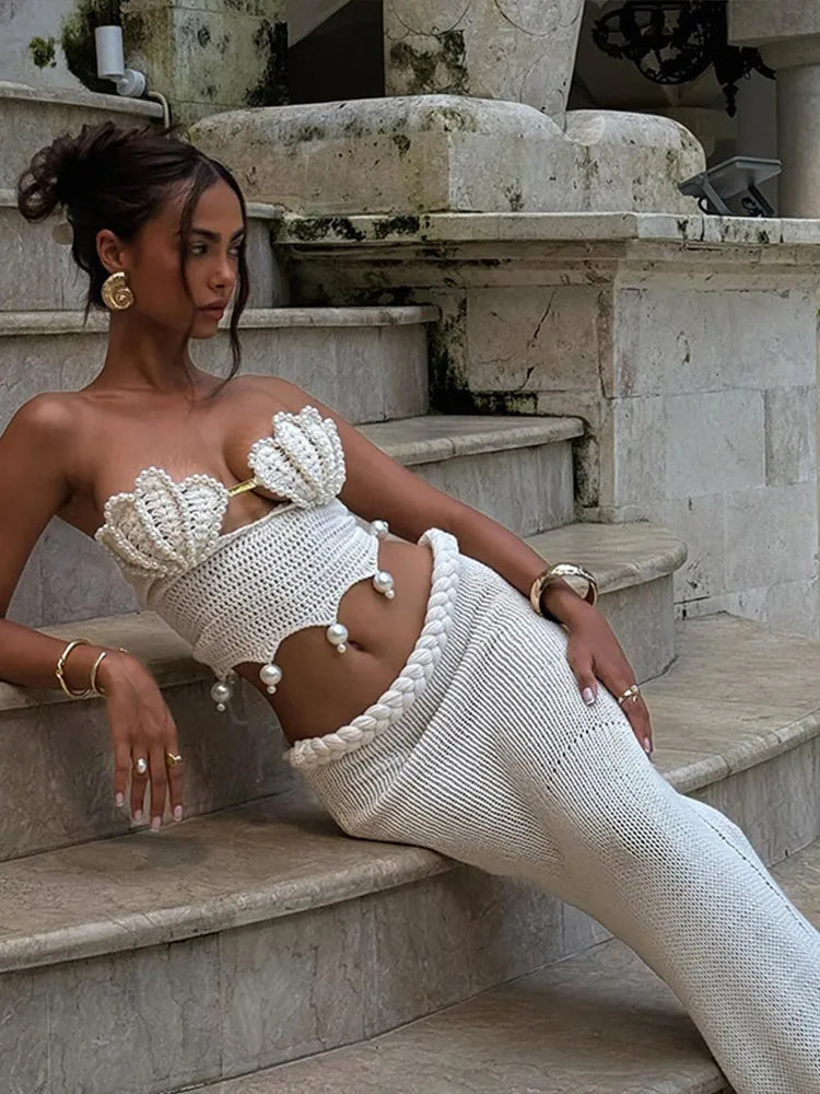 Ajuar Crochet Knitted Pearl