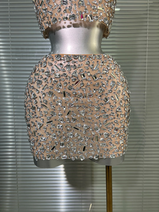 Crystal Diamond  Two Pieces