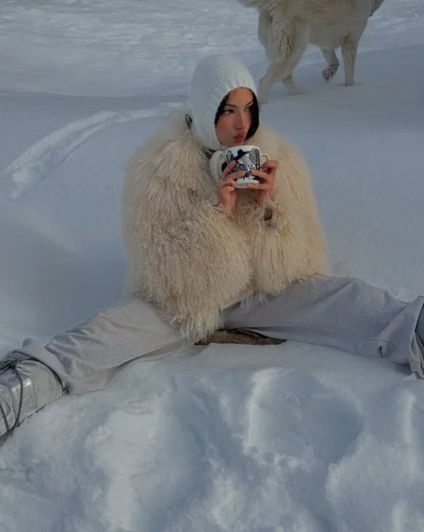 Short Coat Women Long Sleeve Turn Down