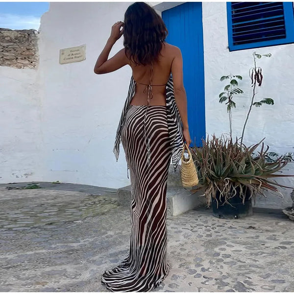 Eira Chic Zebra Stripes Mermaid Skirt Sets