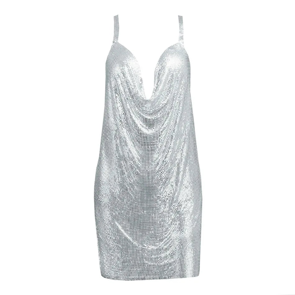 Coly Maxi  Dress Metal