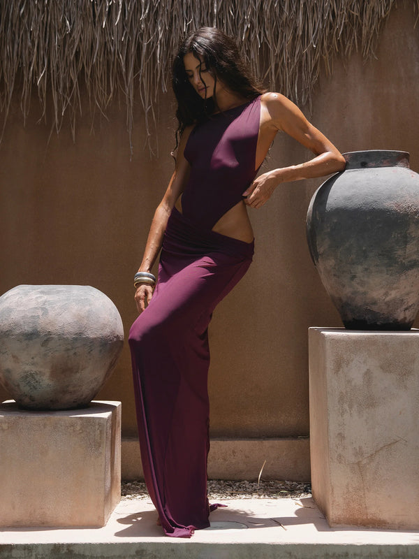 Yellow One Piece Swimsuit Maxi