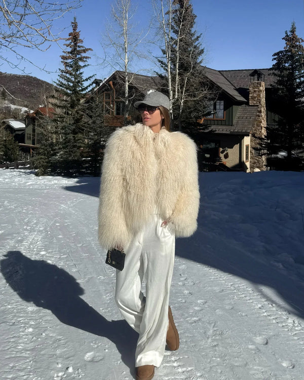 Short Coat Women Long Sleeve Turn Down