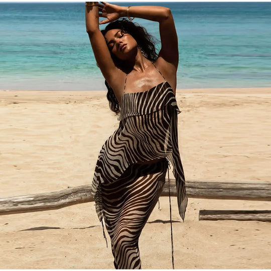 Eira Chic Zebra Stripes Mermaid Skirt Sets