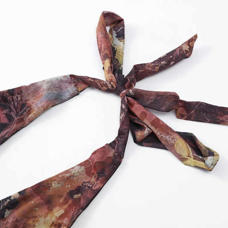 Mountains Maxi Dress Peach