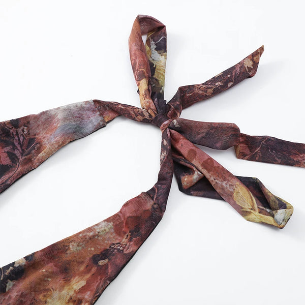 Mountains Maxi Dress Peach