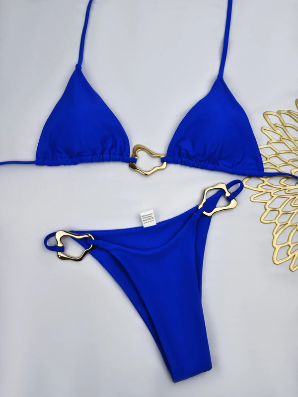 Solid Bikini Bottom Cobalt
