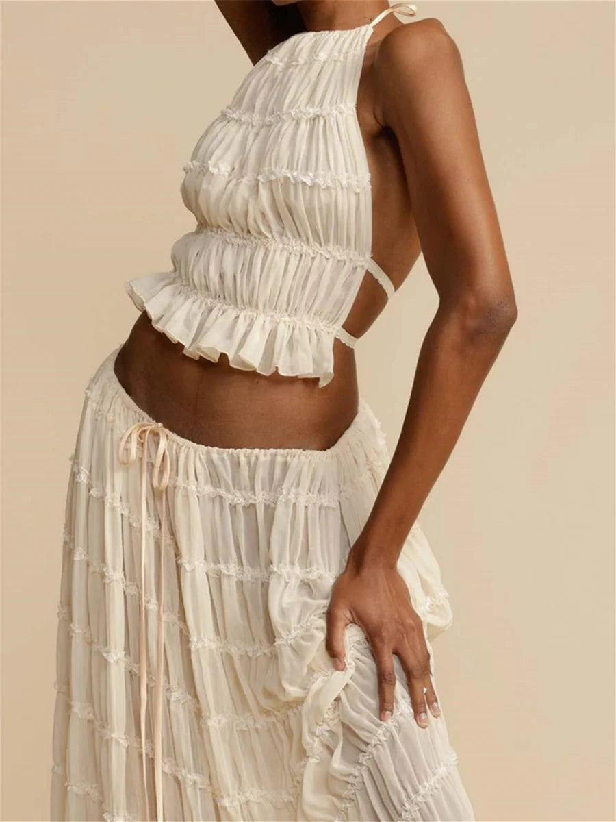 Olaf Maxi Dress Beige