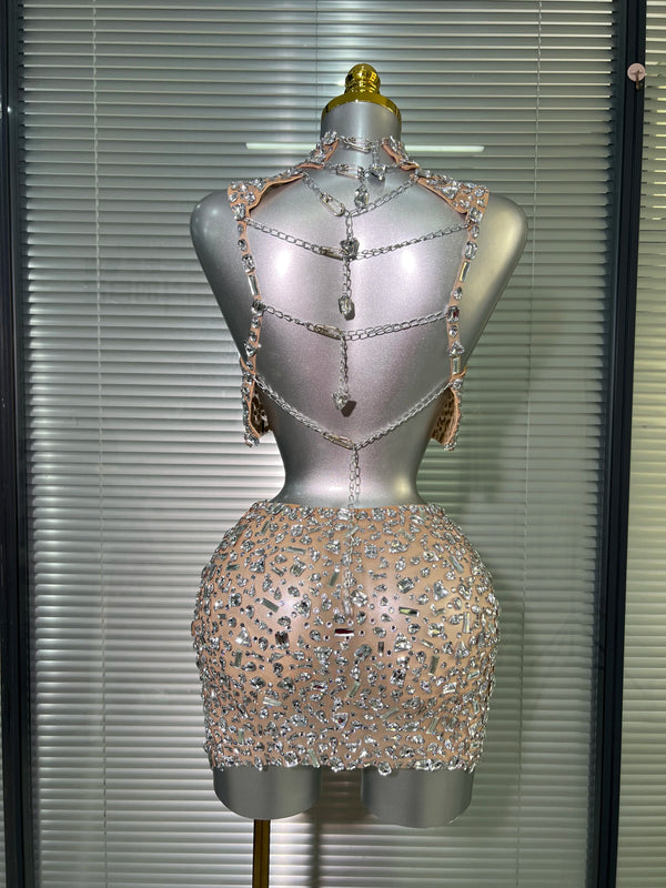 Crystal Diamond  Two Pieces