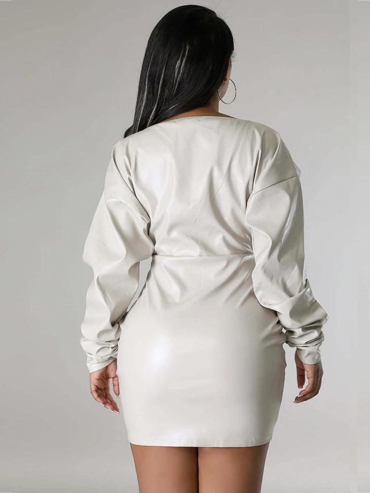 Winter Woman Dress One Piece